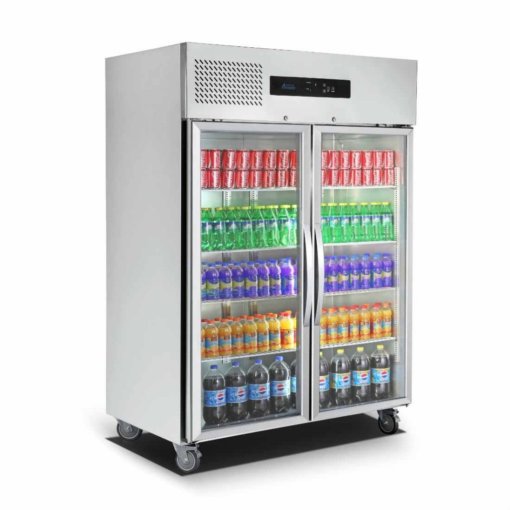 Double Door Upright Display Fridge IFM